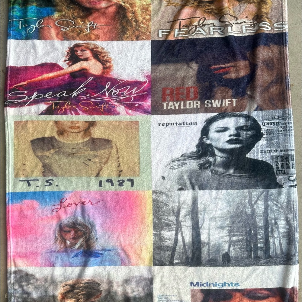 Taylor Swift Cover Albums Blanket